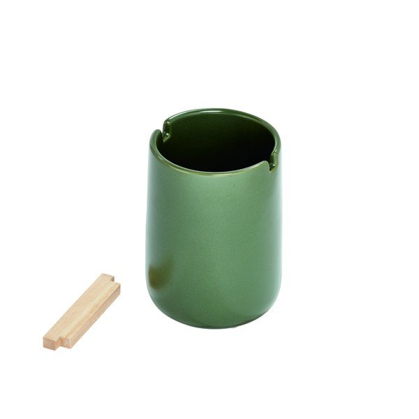 Zelený keramický kelímek na zubní kartáčky iDesign Eco Vanity-image-2