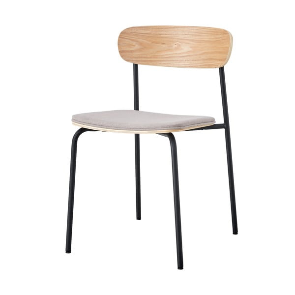 Jídelní židle v černé a taupe barvě v sadě 2 ks Adriana – Marckeric-image-3