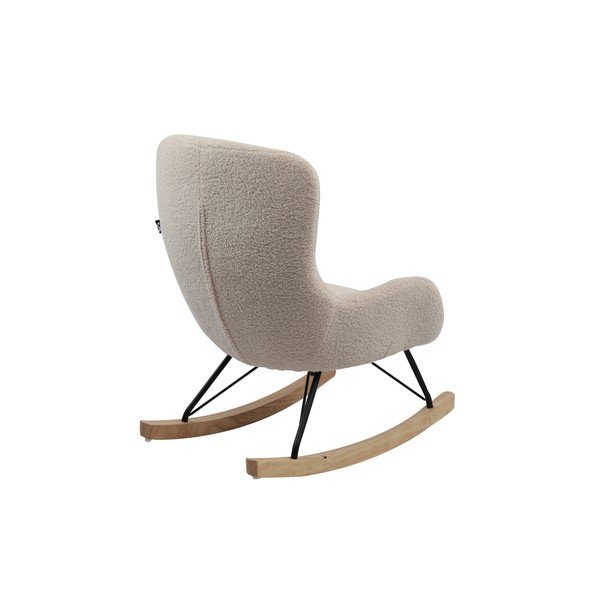 Béžové houpací dětské křesílko z textilie bouclé Rocky – Vipack-image-3