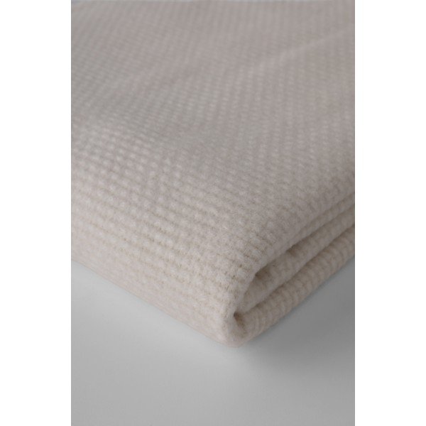 Krémový pléd s podílem bavlny Euromant Zen, 140 x 180 cm-image-3