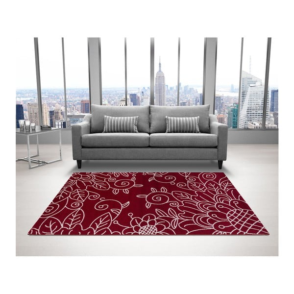 Červený koberec DECO CARPET Tripoli, 110 x 170 cm