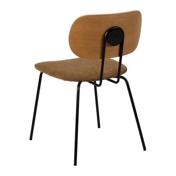 Jídelní židle v hnědé a přírodní barvě v sadě 4 ks Cleo – Ixia-image-3