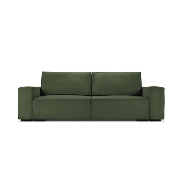 Zelená manšestrová rozkládací pohovka Mazzini Sofas Azalea-image-2