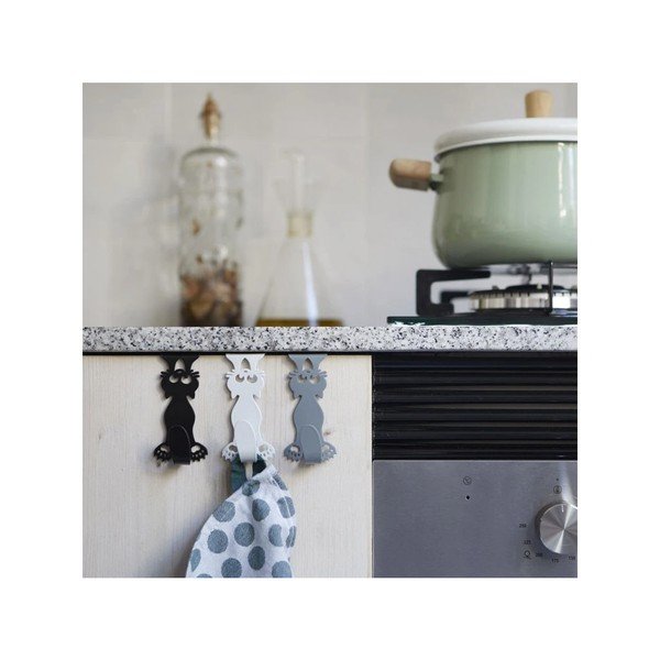 Závěsné kovové háčky v sadě 3 ks Curious Cats – Balvi-image-2