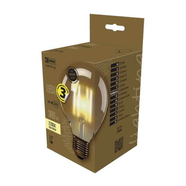 LED vintage žárovka E27, 4 W, 230 V - EMOS-image-2