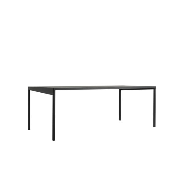 Černý kovový jídelní stůl Custom Form Obroos, 200 x 100 cm