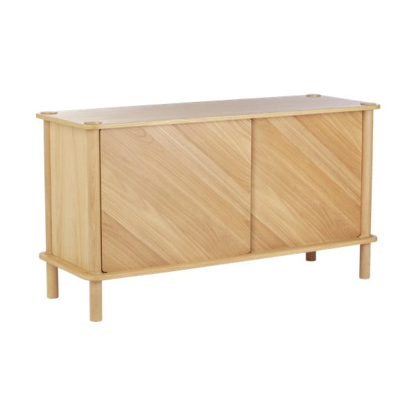 Komoda z dubového dřeva s posuvnými dveřmi v přírodní barvě 135x73,5x48 cm Italic – UMAGE-image-2