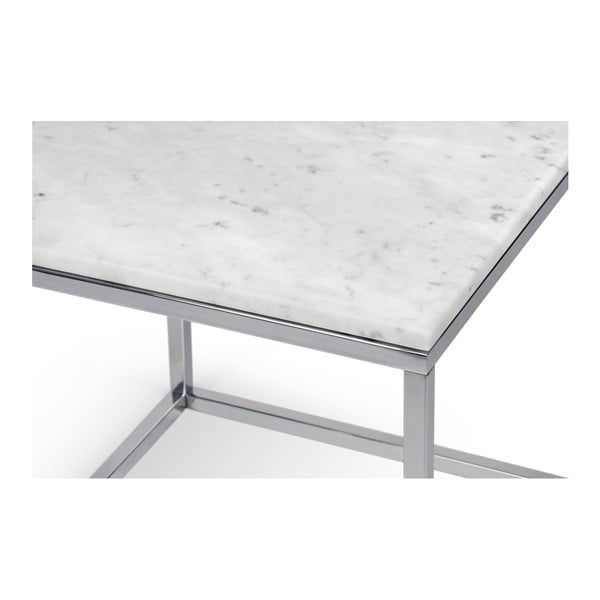 Bílý stolek s dekorem mramoru TemaHome Prairie-image-4