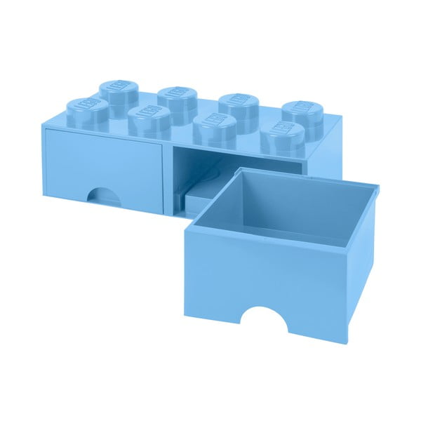 Světle modrý úložný box se dvěma šuplíky LEGO®-image-4