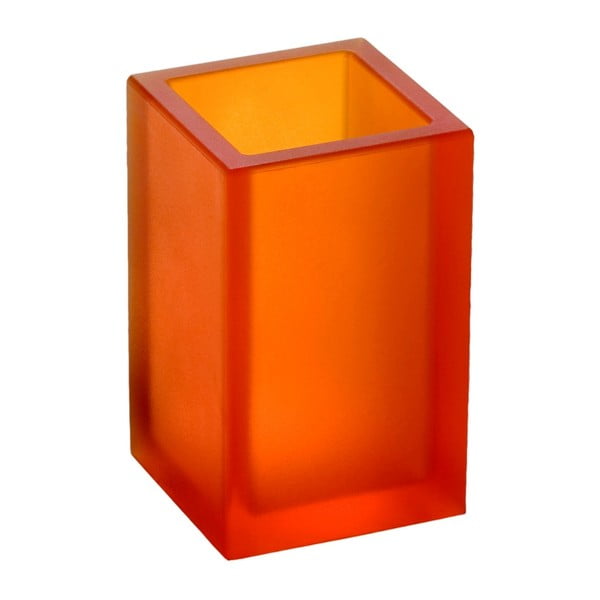 Nerozbitná váza Ivasi Medium, transparentní oranžová