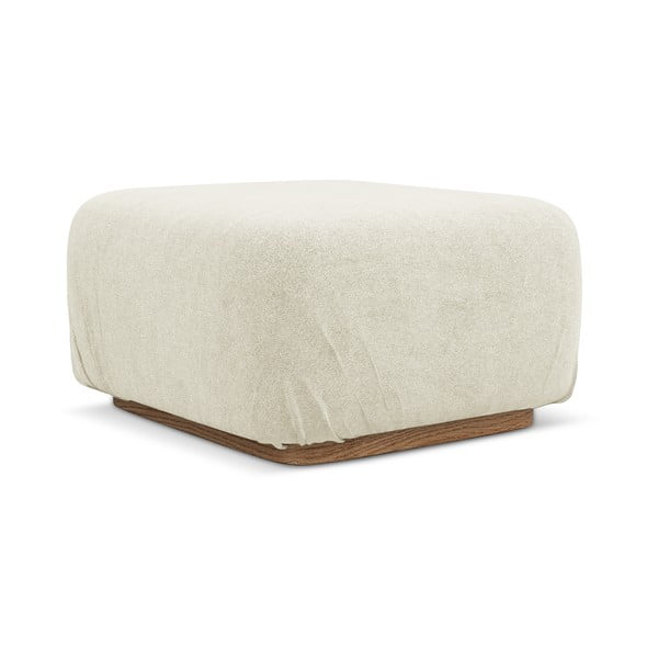 Krémová modulární podnožka z textilie bouclé Ailani – Makamii-image-2