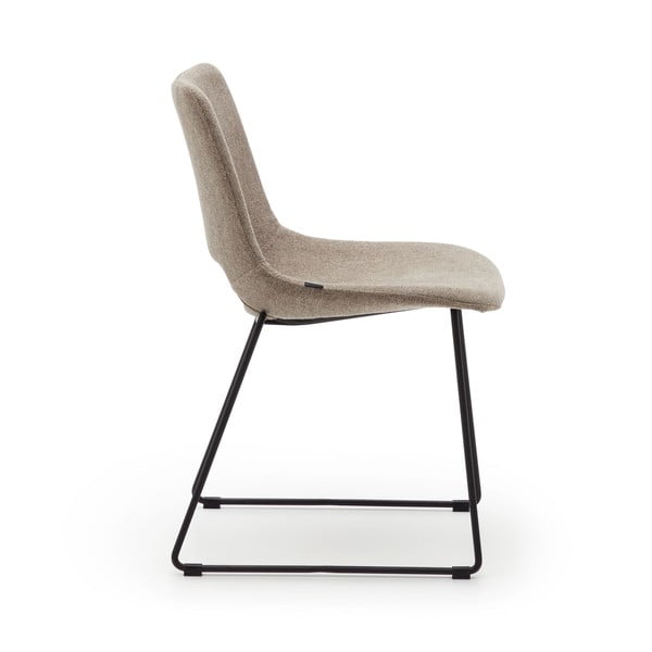 Světle hnědé jídelní židle v sadě 1 ks Zahara – Kave Home-image-3