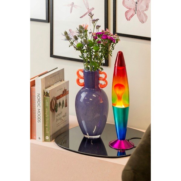 Zelená skleněná lávová lampa (výška 41,5 cm) Rainbow Rocket Lava – Leitmotiv-image-1