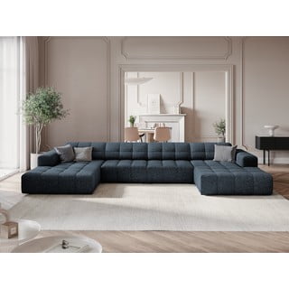 Modrá rohová pohovka (do "U") Chicago – Cosmopolitan Design