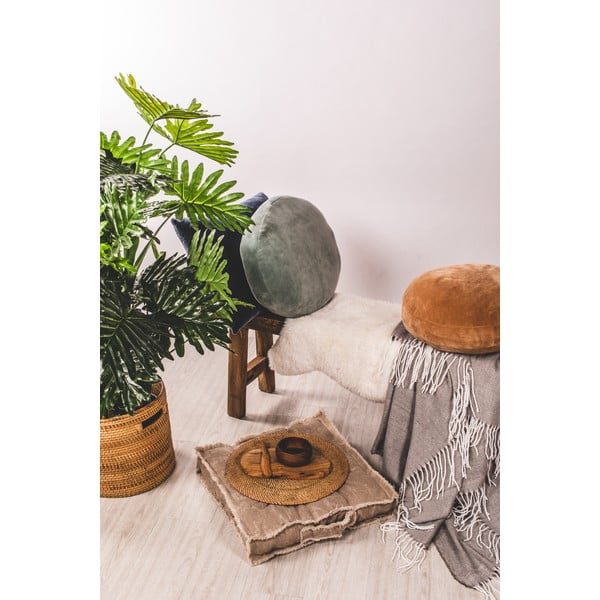 Oranžovohnědý dekorativní polštář z mikrovlákna Tiseco Home Studio Marshmallow, ø 40 cm-image-2