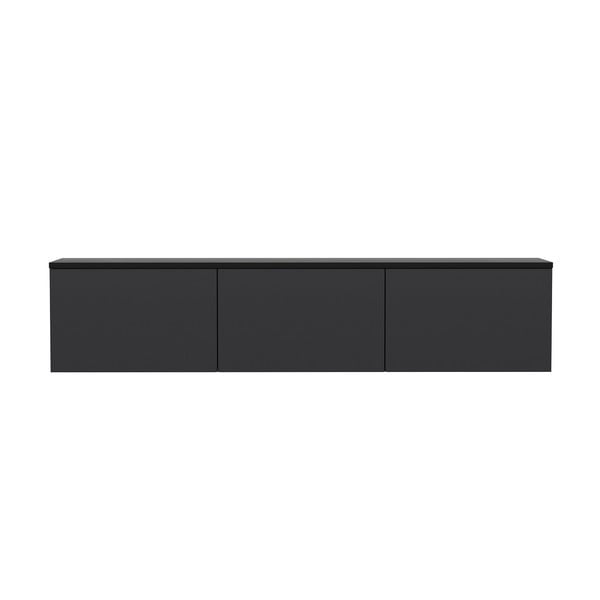 Antracitový TV stolek 160x35 cm Neon – Kalune Design