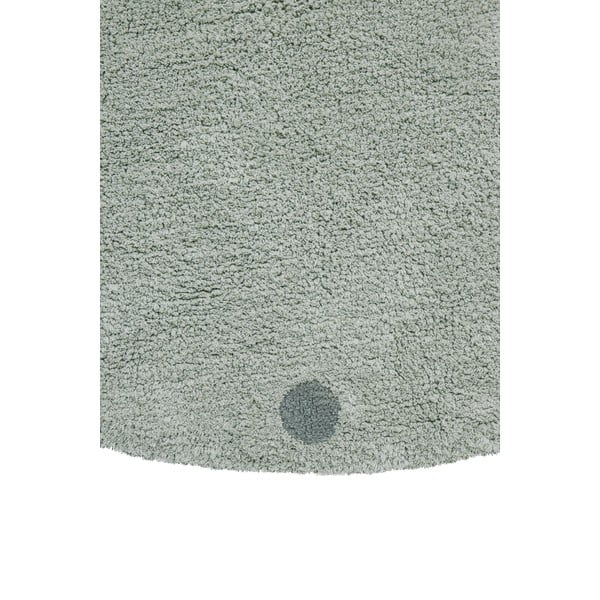 Světle zelený pratelný ručně tkaný bavlněný dětský koberec ø140 cm Round Dot Blue Sage – Lorena Canals-image-3