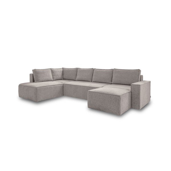 Béžová rozkládací rohová pohovka (levý roh) Brave Dave – Miuform