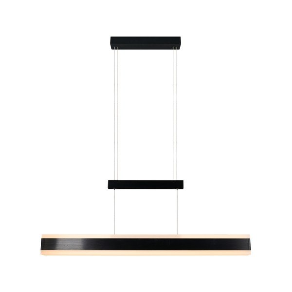 Matně černé LED závěsné svítidlo s kovovým stínidlem Arcola – Trio