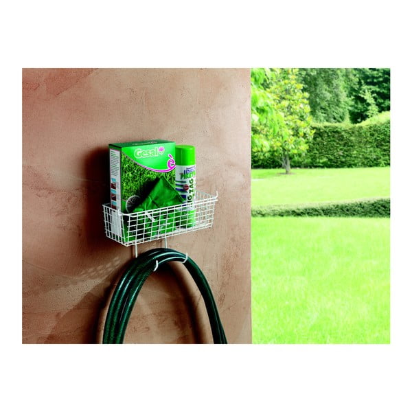 Nástěnný držák na hadice s odkládacím prostorem Metaltex-image-4