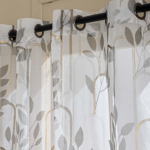 Šedá voálová záclona 140x240 cm Roseris – douceur d'intérieur-image-2