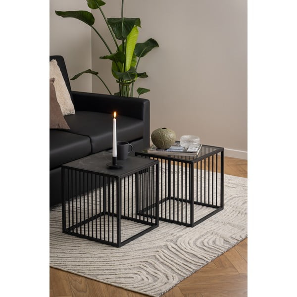 Odkládací stolek v dekoru kamene 40x40 cm Strington – Actona-image-1