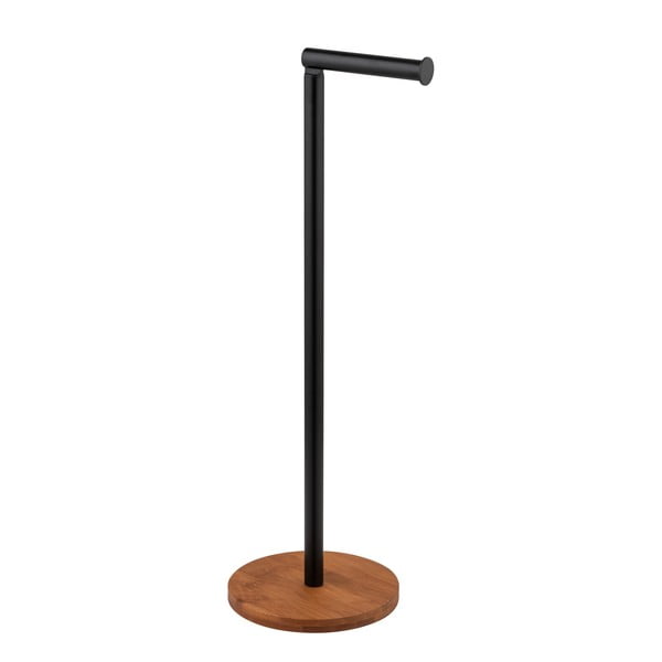 Černo-hnědý ocelový stojan na toaletní papír Serro – Wenko-image-1