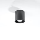 Tmavě šedé bodové svítidlo ø 10 cm Roda – Sollux