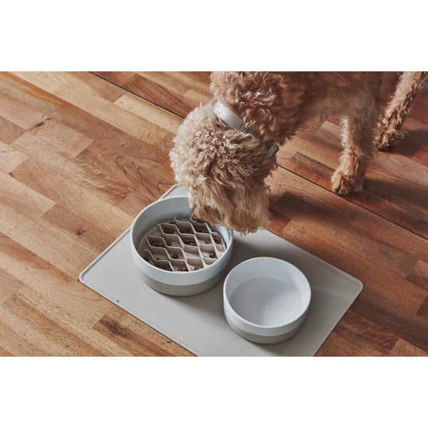 Silikonová protihltací vložka do misky pro psa ø 15 cm Lento Slate S/M – MiaCara-image-1