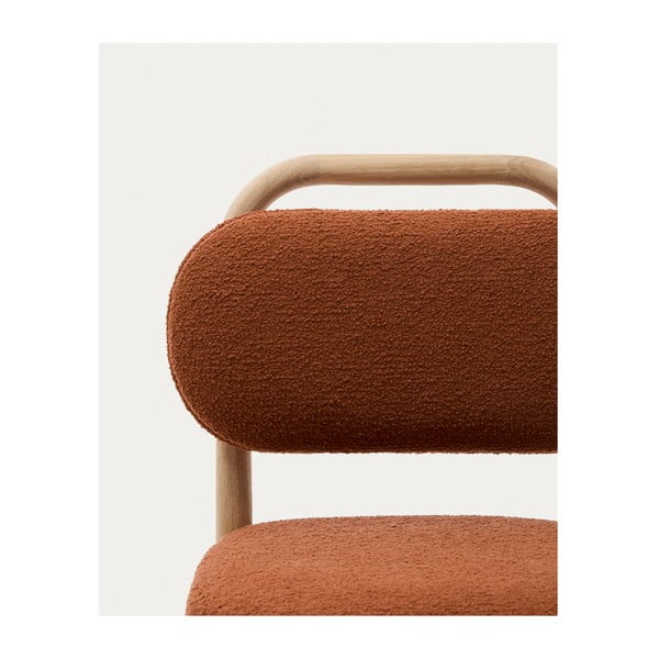 Dětská židle v terakotové barvě Helda – Kave Home-image-3
