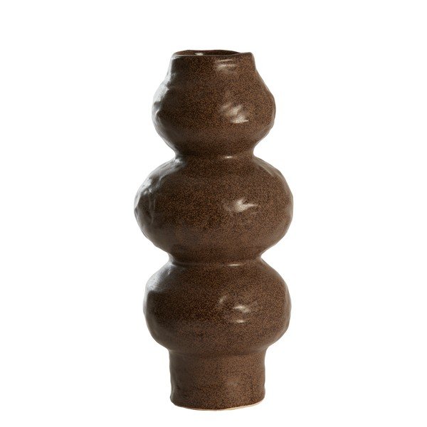 Hnědá keramická váza (výška 33,5 cm) Rogano – Light & Living