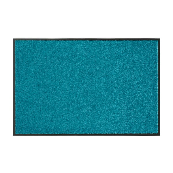 Tyrkysová rohožka Hanse Home Wash & Clean, 39 x 58 cm