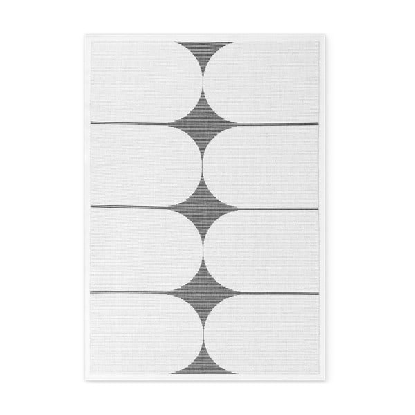 Černobílý vnitřní a venkovní koberec 120x170 cm Duet Bowen – NORTHRUGS