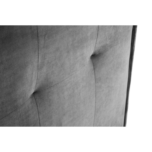 Šedé čelo postele 180x120 cm Monica – Milo Casa-image-1