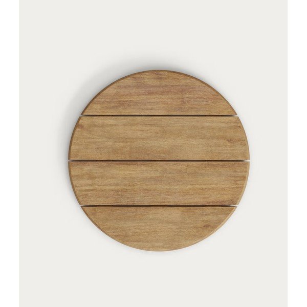 Kulatý zahradní konferenční stolek s deskou z akácie ø 55 cm Saura – Kave Home-image-4