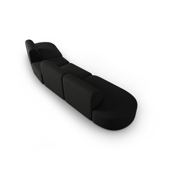 Černá pohovka 412 cm Shane – Micadoni Home-image-3