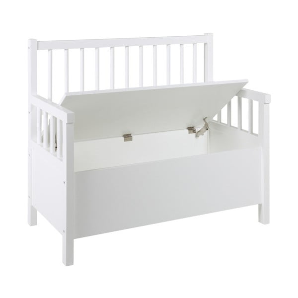 Bílá jídelní lavice s úložným prostorem Actona Assila-image-2