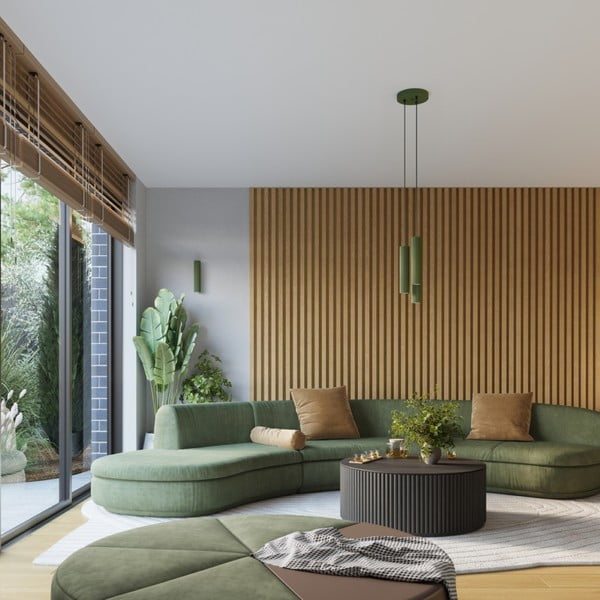 Zelené závěsné svítidlo ø 19,5 cm Gleam – Sollux-image-2