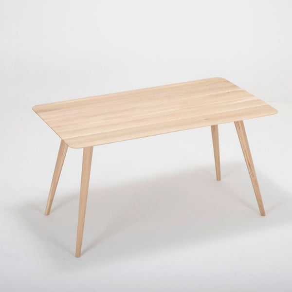 Pracovní stůl z masivního dubového dřeva Gazzda Stafa-image-2