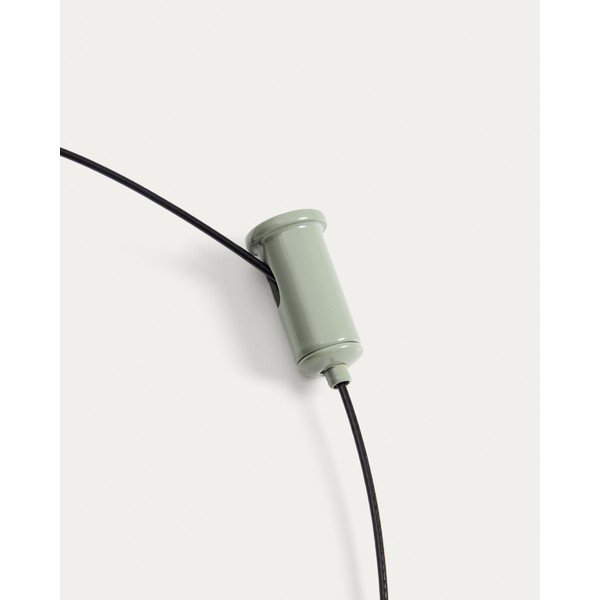 Světle zelené LED stmívatelné závěsné svítidlo s kovovým stínidlem Porte – Kave Home-image-4