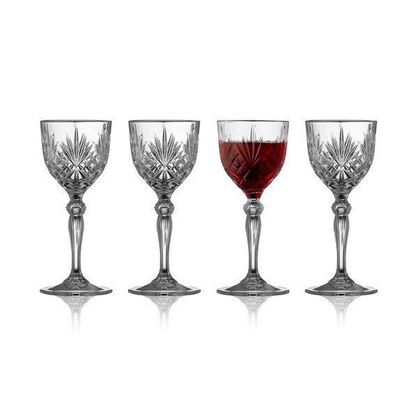Skleničky v sadě 4 ks na víno 140 ml Melodia – Lyngby Glas-image-3