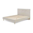 Béžová čalouněná dvoulůžková postel s roštem 160x200 cm Tory – Bobochic Paris