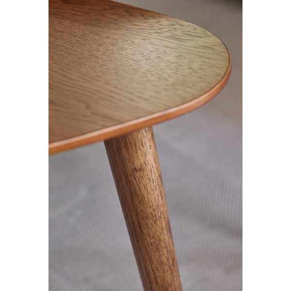 Hnědé konferenční stolky v dekoru dubu v sadě 2 ks 70x100 cm Adda – Unique Furniture-image-3