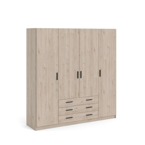 Šatní skříň v dekoru dubu v přírodní barvě 196x200 cm Sprint – Tvilum-image-2