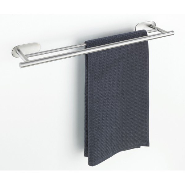 Samodržící držák na ručníky z nerezové oceli v matně stříbrné barvě Orea Duo – Wenko-image-1