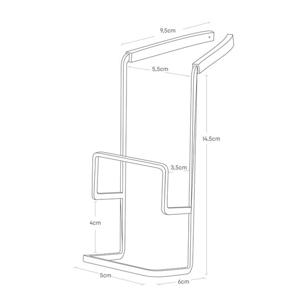 Závěsný kovový držák na houbičku Tower – YAMAZAKI-image-4
