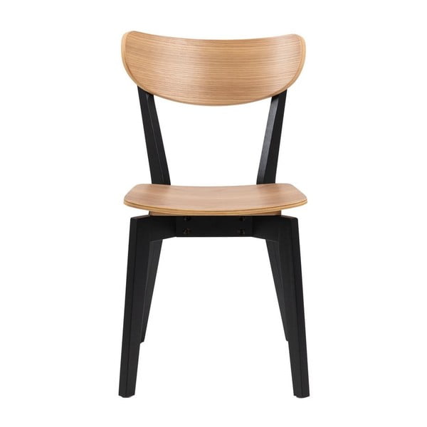Jídelní židle v dekoru dubu v černo-přírodní barvě Roxby – Actona-image-2