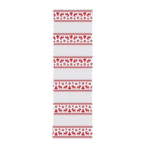 Sada 4 vánočních povlaků na polštář a běhounu na stůl Minimalist Cushion Covers Nordic Knit-image-3