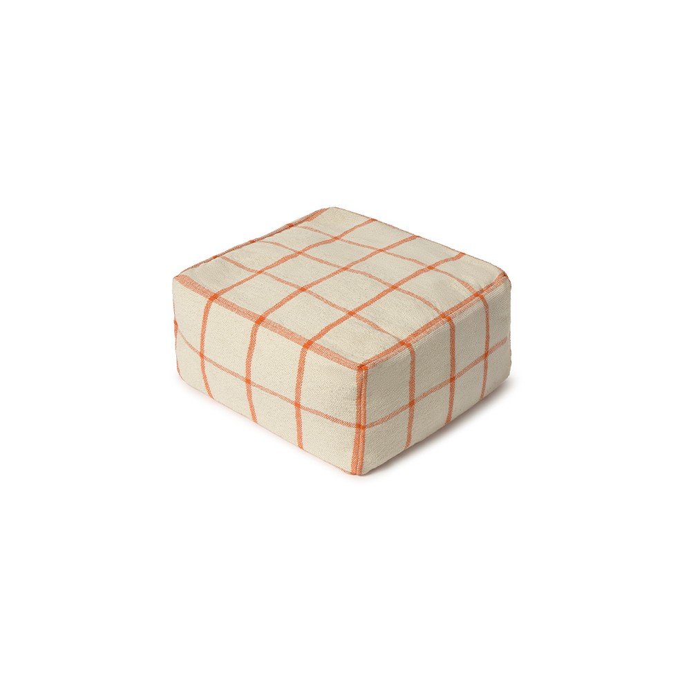 Krémový sedací vak Geo Block – Lorena Canals