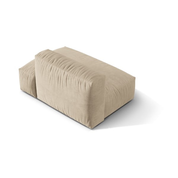 Béžový sametový modul pohovky (pravý roh) Martina – Micadoni -image-2